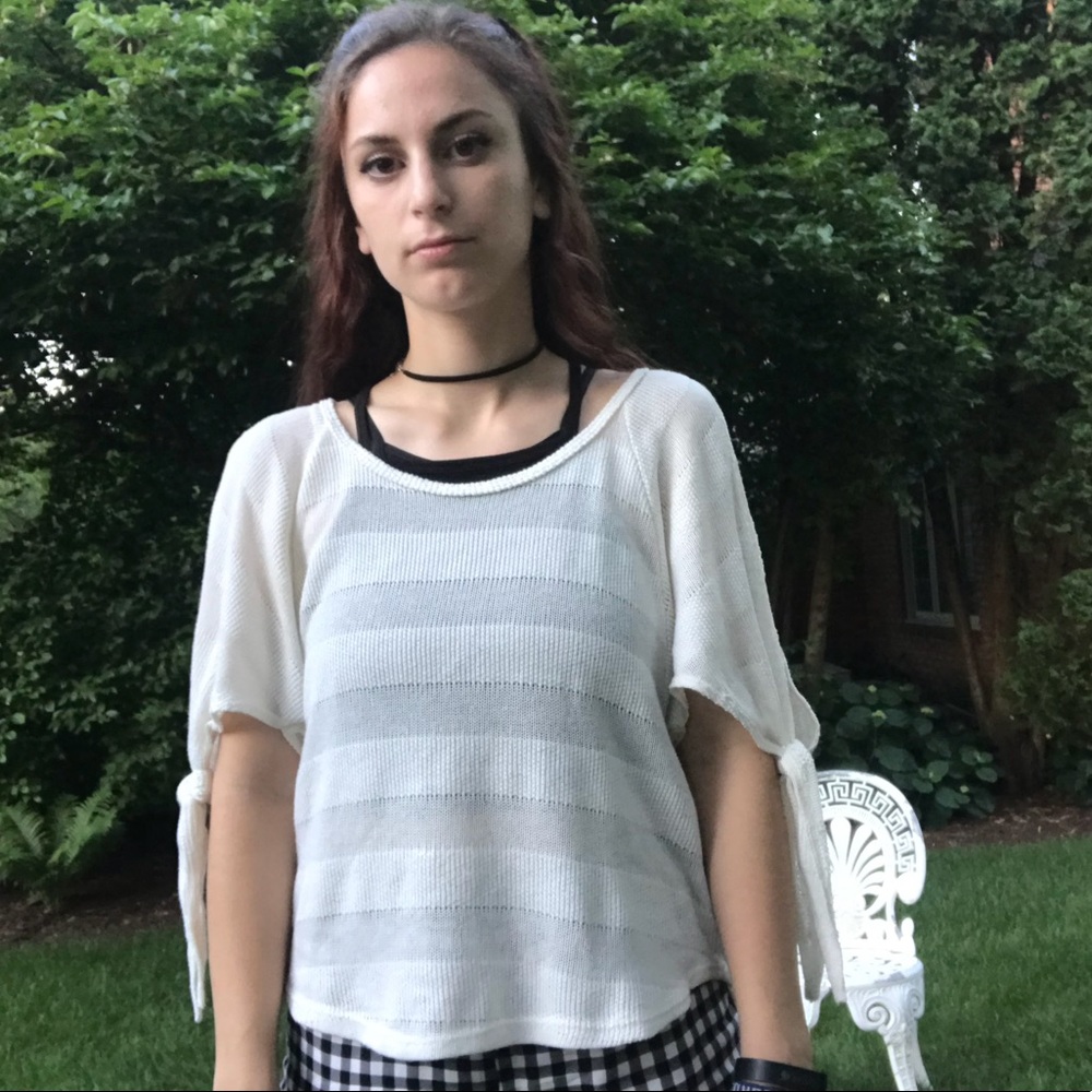 White High-Low Shirt